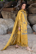 Marjjan | Mavi Lawn | MLL-23 B (MUSTARD) - by Libasekhas UK - Registered Vendor of : Marjjan - 100% Original Designer Dress