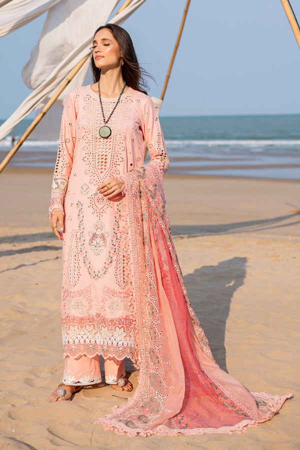 Marjjan | Mavi Lawn | MLL-24 A (PEACH) - by Libasekhas UK - Registered Vendor of : Marjjan - 100% Original Designer Dress