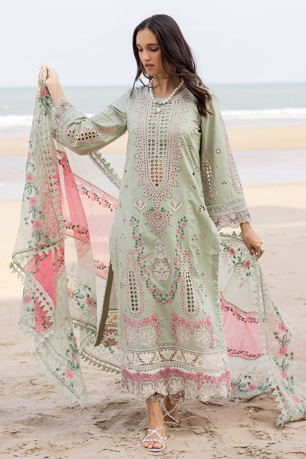 Marjjan | Mavi Lawn | MLL-24 B (PASTEL GREEN) - by Libasekhas UK - Registered Vendor of : Marjjan - 100% Original Designer Dress