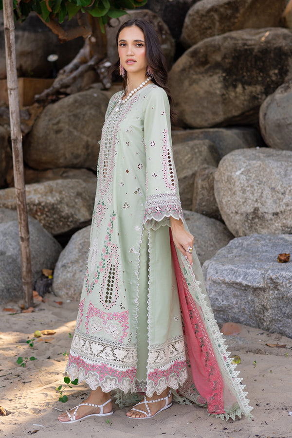 Marjjan | Mavi Lawn | MLL-24 B (PASTEL GREEN) - by Libasekhas UK - Registered Vendor of : Marjjan - 100% Original Designer Dress