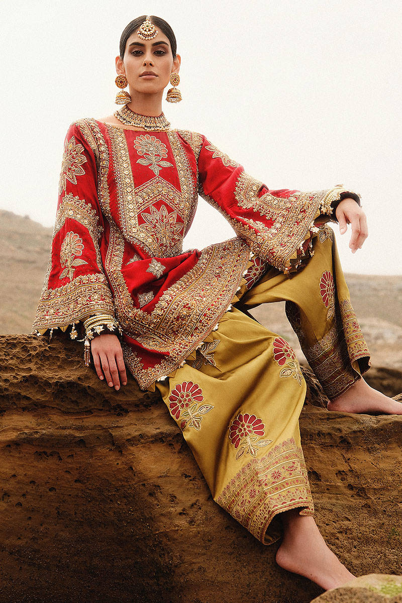MNR | Gehraiyaan Shaadi Collection | Atlas - by - Libasekhas UK - Registered Vendor of : MNR - 100% Original Designer Dresss