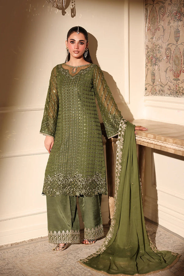 Azure | Ensembles | Moss Glow - by Libasekhas UK - Registered Vendor of : Azure - 100% Original Designer Dress