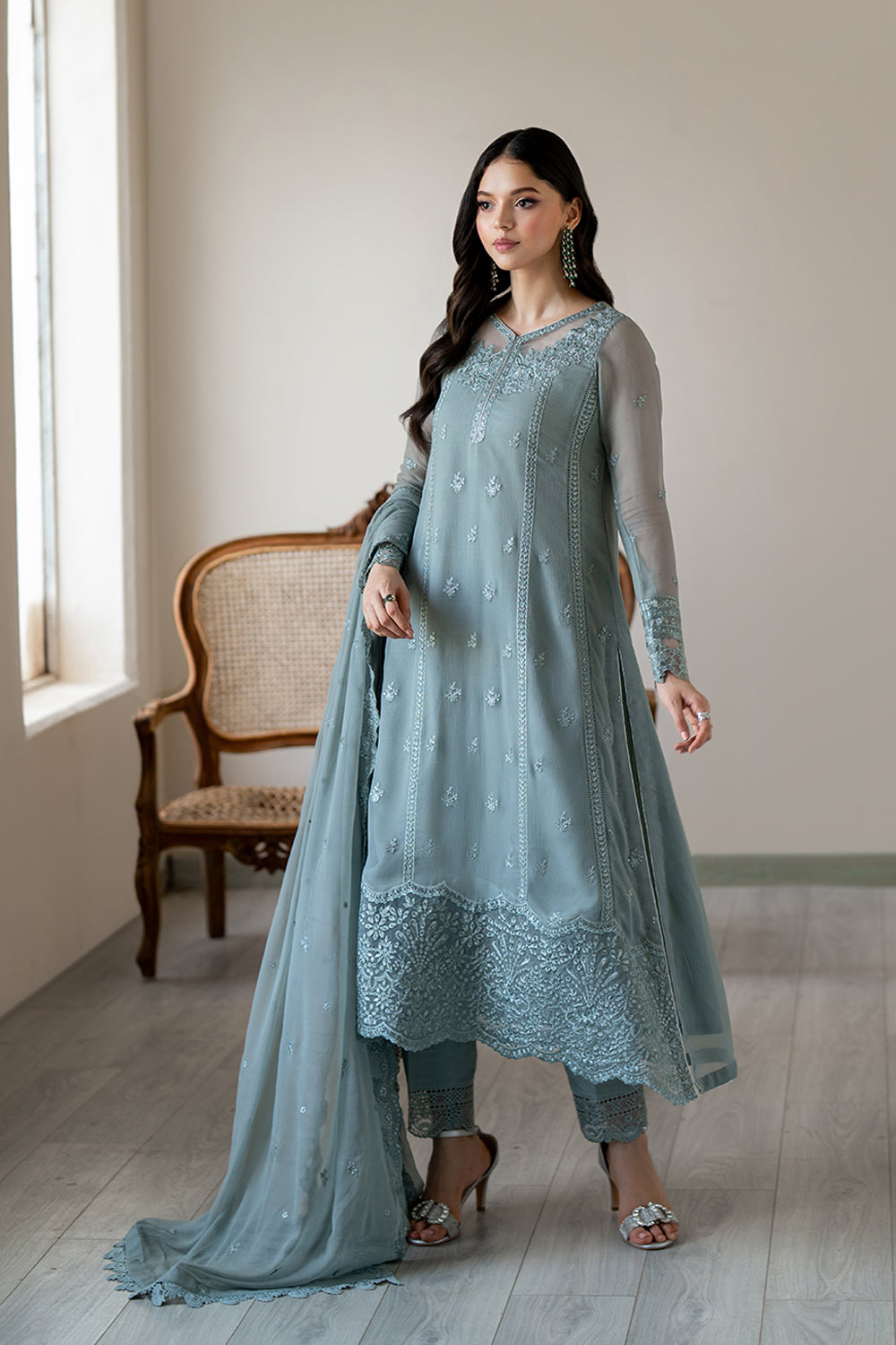 Azure | Ensembles | Moss Whisper - by Libasekhas UK - Registered Vendor of : Azure - 100% Original Designer Dress