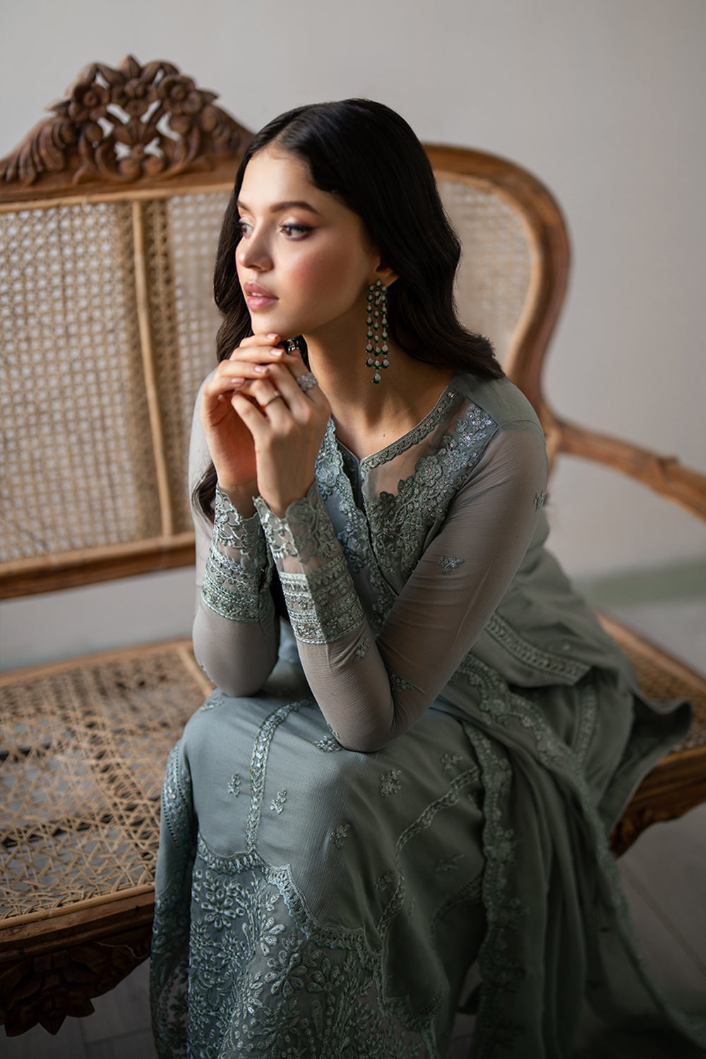 Azure | Ensembles | Moss Whisper - by Libasekhas UK - Registered Vendor of : Azure - 100% Original Designer Dress