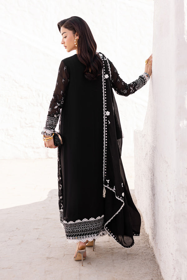 Marjjan | Elyna Lawn | REINA MP-44 (BLACK) - by Libasekhas UK - Registered Vendor of : Marjjan - 100% Original Designer Dress