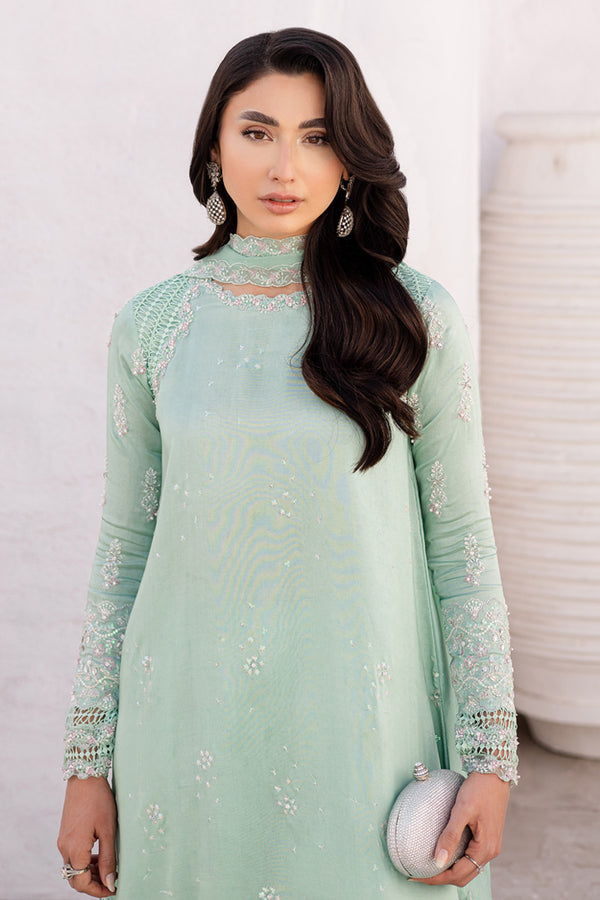 Marjjan | Elyna Lawn | NOA MP-45 (MINT GREEN) - by Libasekhas UK - Registered Vendor of : Marjjan - 100% Original Designer Dress