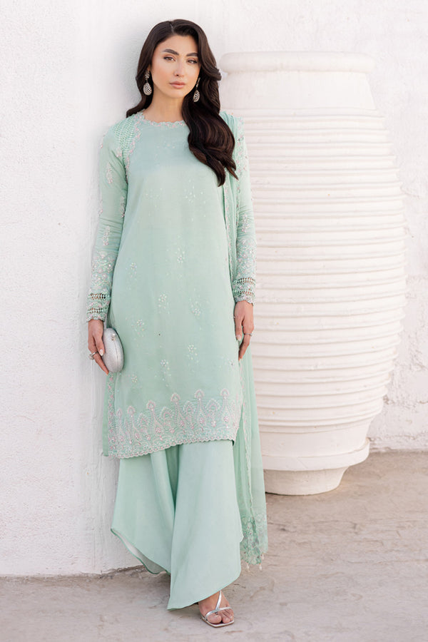 Marjjan | Elyna Lawn | NOA MP-45 (MINT GREEN) - by Libasekhas UK - Registered Vendor of : Marjjan - 100% Original Designer Dress