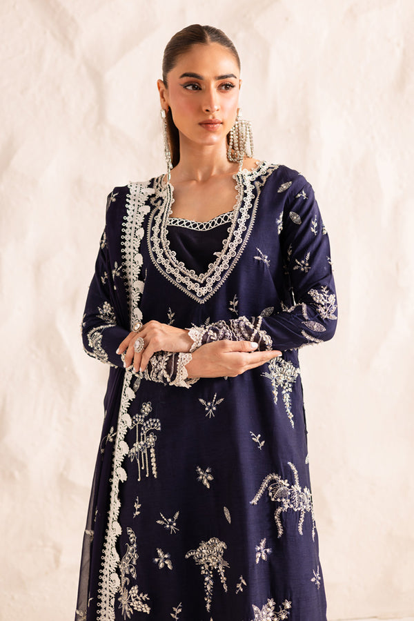 Marjjan | Elyna Lawn | IRINA MP-47 (NAVY BLUE) - by Libasekhas UK - Registered Vendor of : Marjjan - 100% Original Designer Dress