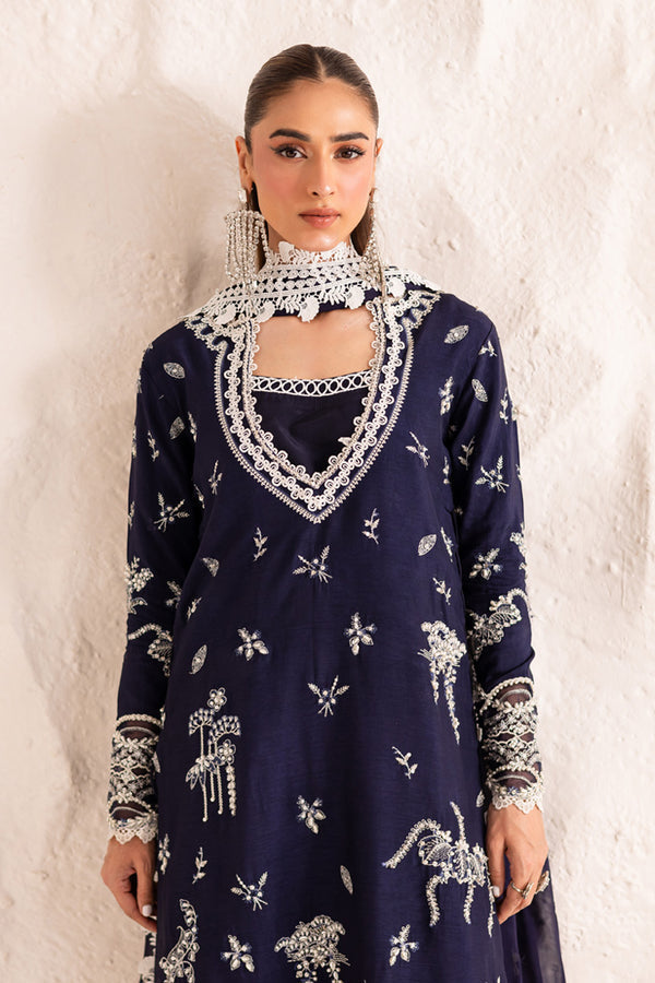 Marjjan | Elyna Lawn | IRINA MP-47 (NAVY BLUE) - by Libasekhas UK - Registered Vendor of : Marjjan - 100% Original Designer Dress