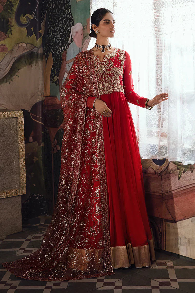 Mushq | Irha Kalidaar Chiffon Pret | RAYA - by - Libasekhas UK - Registered Vendor of : Mushq - 100% Original Designer Dresss