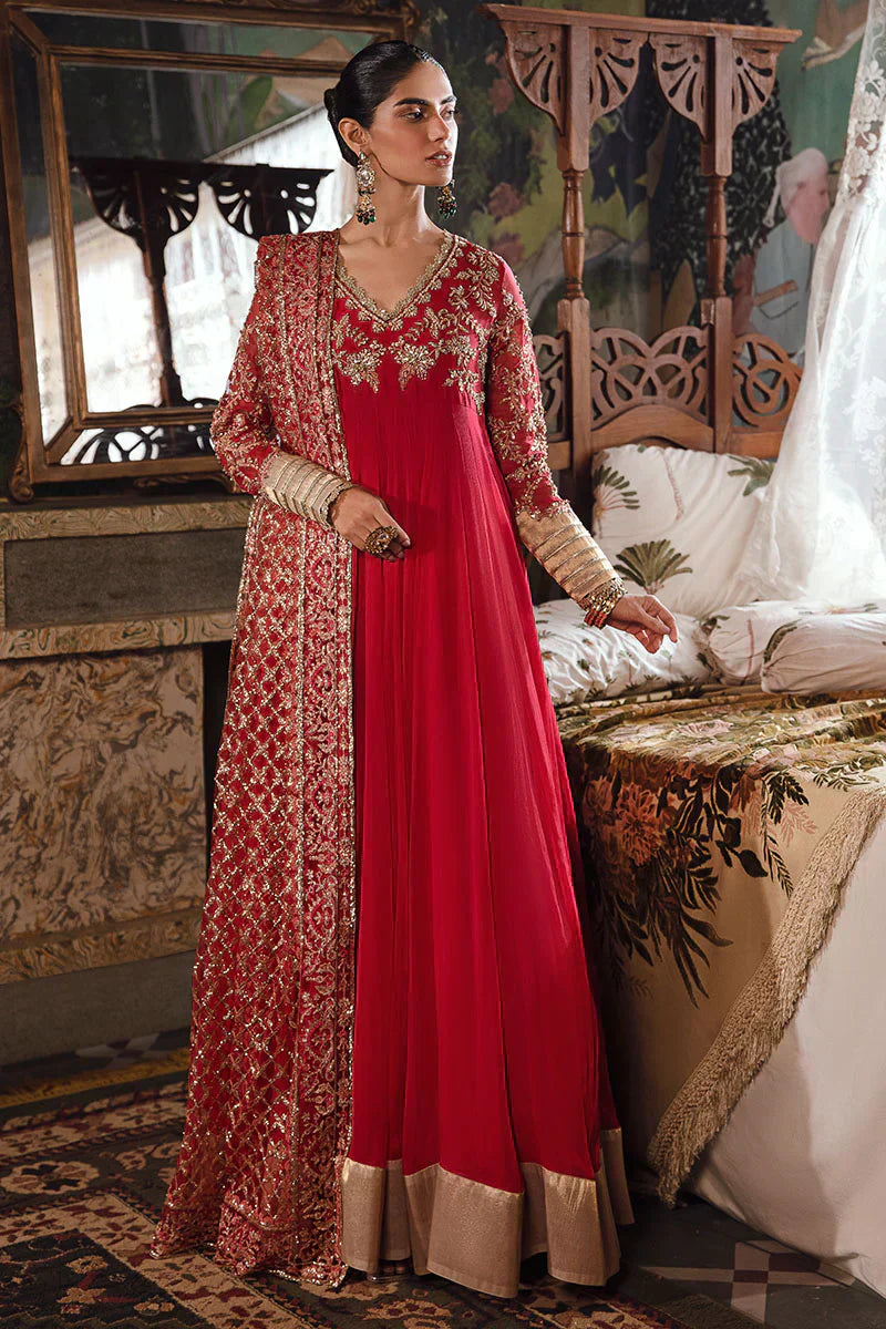 Mushq | Irha Kalidaar Chiffon Pret | MALIAH - by - Libasekhas UK - Registered Vendor of : Mushq - 100% Original Designer Dresss