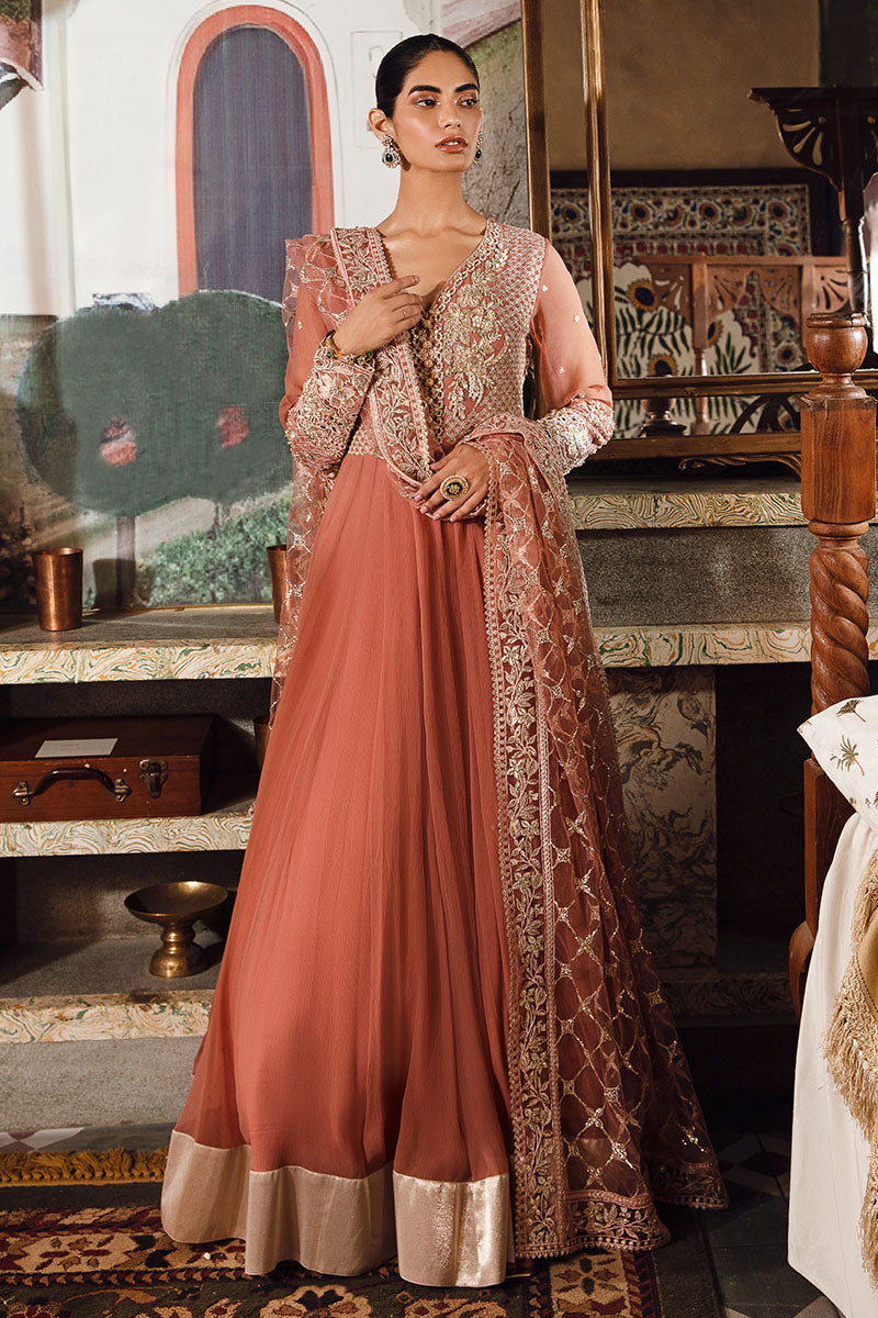 Mushq | Irha Kalidaar Chiffon Pret | AYLA - by - Libasekhas UK - Registered Vendor of : Mushq - 100% Original Designer Dresss