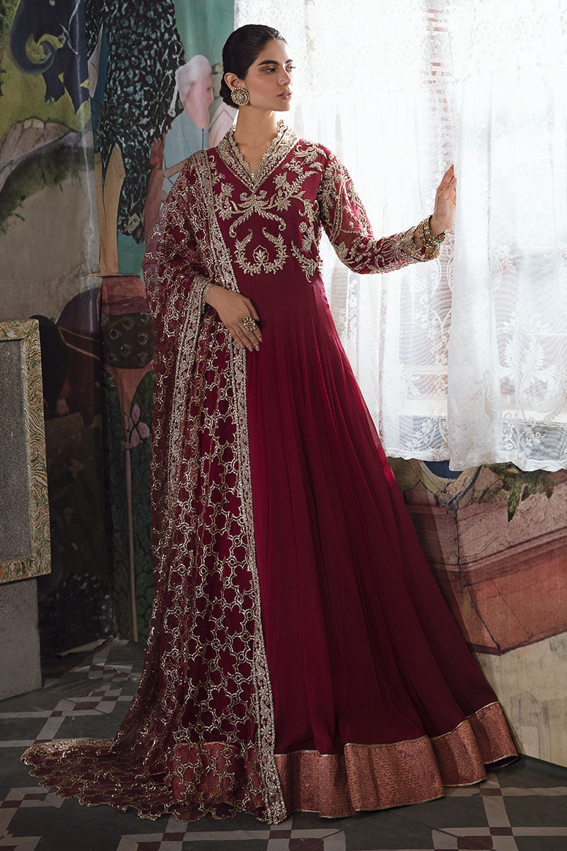 Mushq | Irha Kalidaar Chiffon Pret | NYRA - by - Libasekhas UK - Registered Vendor of : Mushq - 100% Original Designer Dresss