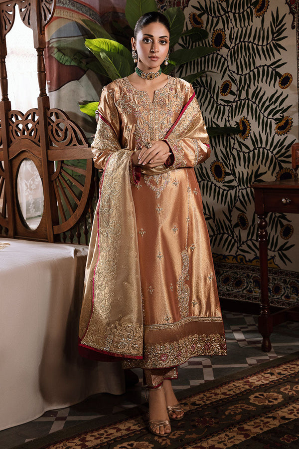 Mushq | Sunehri Lama Silk | Aleha - by Libasekhas UK - Registered Vendor of : Mushq - 100% Original Designer Dress