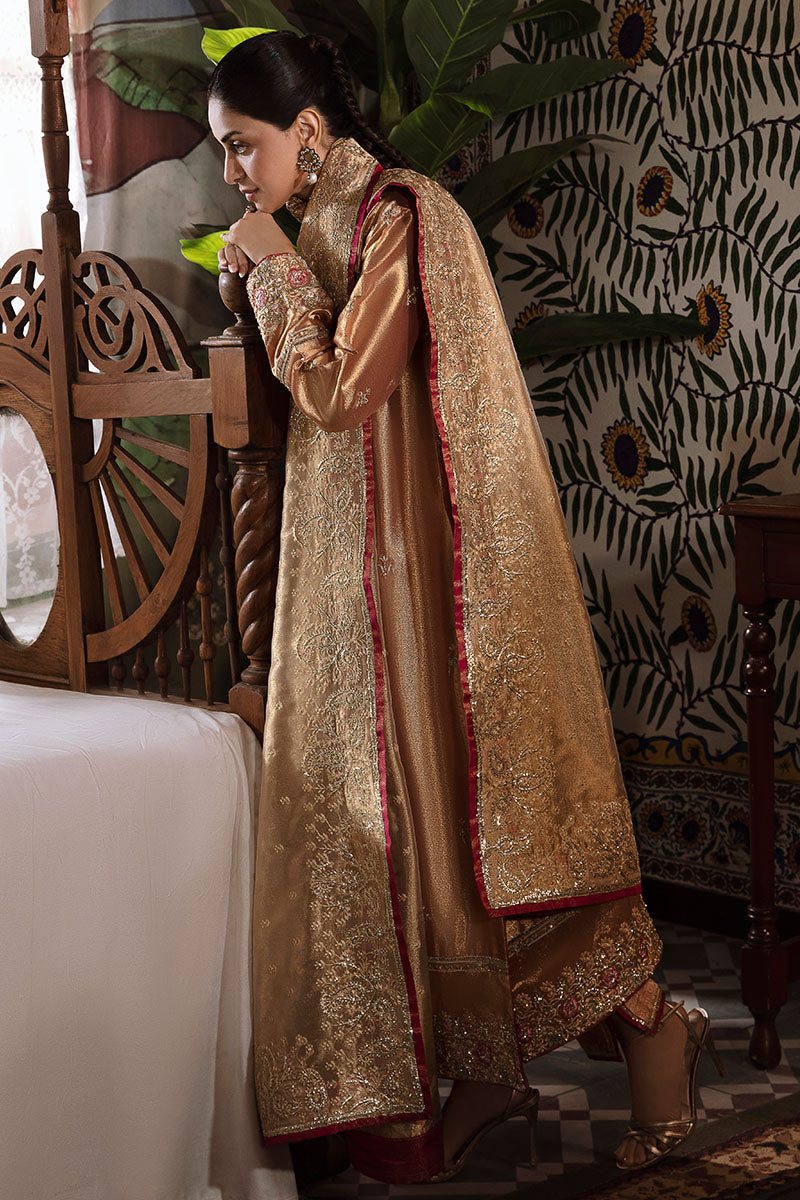 Mushq | Sunehri Lama Silk | Aleha - by Libasekhas UK - Registered Vendor of : Mushq - 100% Original Designer Dress