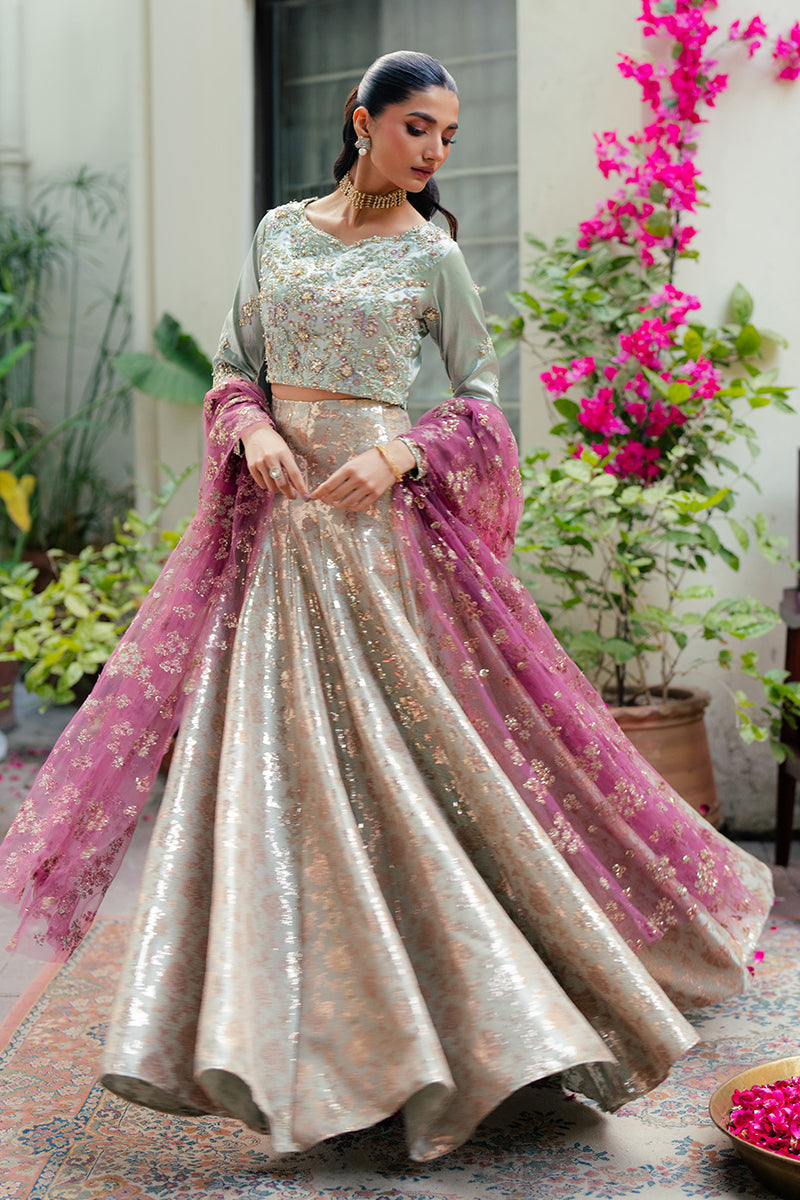 Mushq | Sunehri Resham Edit | ZIMA - by - Libasekhas UK - Registered Vendor of : Mushq - 100% Original Designer Dresss