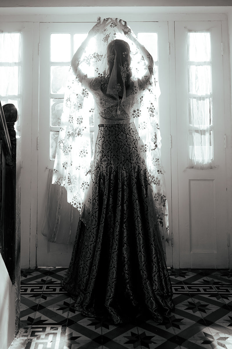 Mushq | Sunehri Resham Edit | RUSHNA - by - Libasekhas UK - Registered Vendor of : Mushq - 100% Original Designer Dresss
