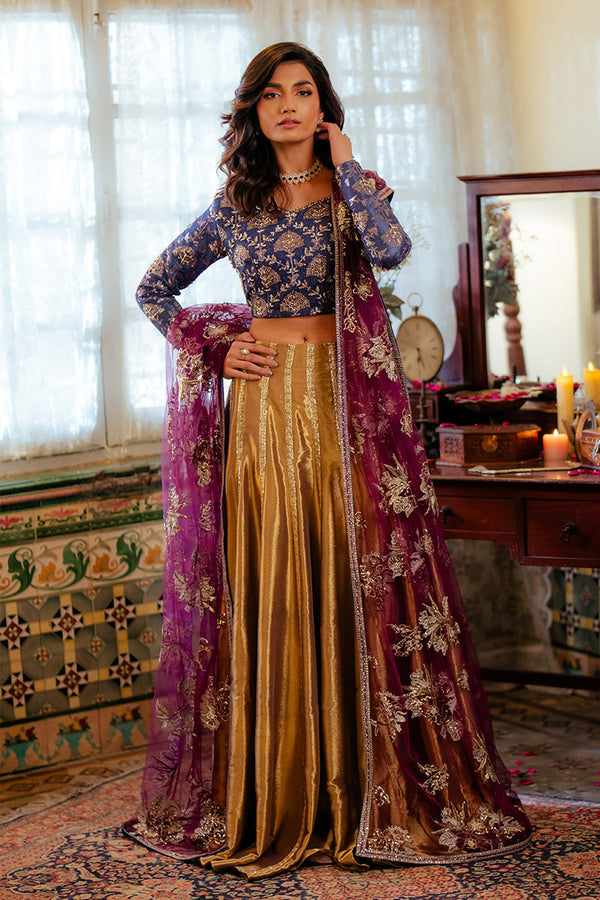 Mushq | Sunehri Resham Edit | MEENA - by - Libasekhas UK - Registered Vendor of : Mushq - 100% Original Designer Dresss