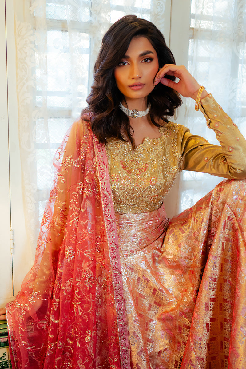 Mushq | Sunehri Resham Edit | IQRA - by - Libasekhas UK - Registered Vendor of : Mushq - 100% Original Designer Dresss