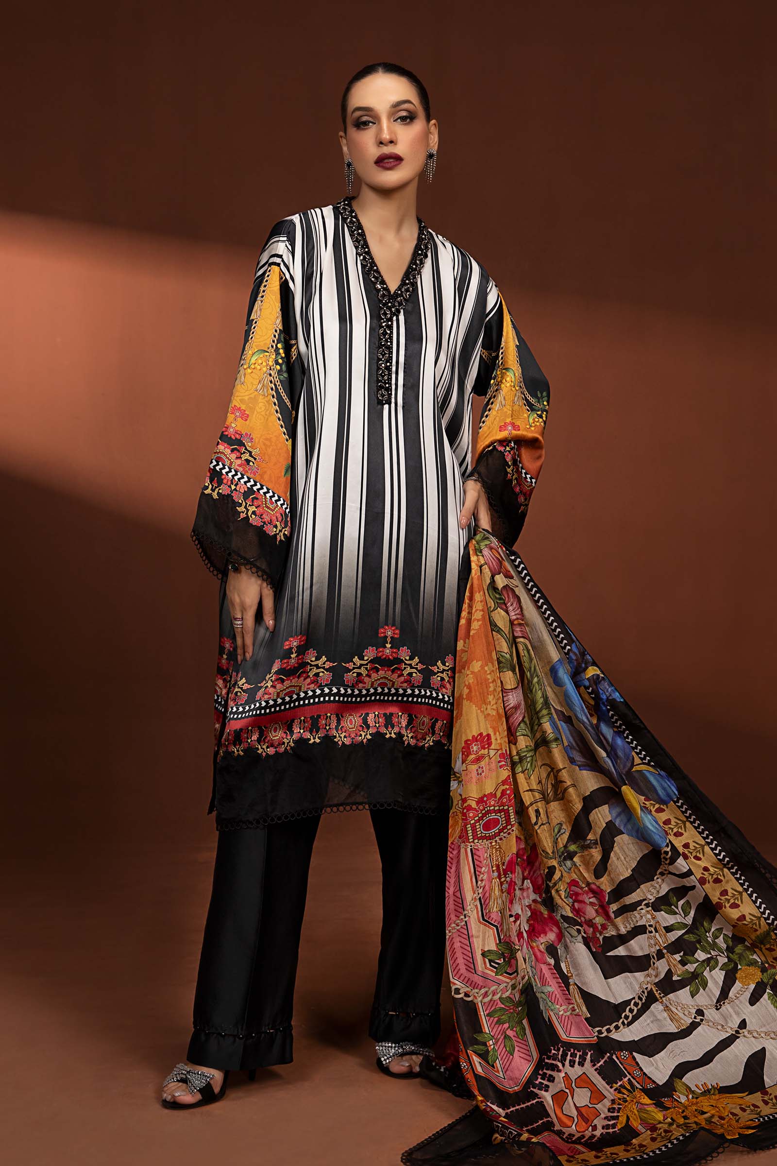 Maira B | Ready to Wear | MPS-PF24-01 - by - Libasekhas UK - Registered Vendor of : Maria B - 100% Original Designer Dresss