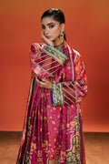 Maria B | Silk Prints | Satin Silk Suit SS-01 - by Libasekhas UK - Registered Vendor of : Maria B - 100% Original Designer Dress