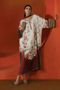 Maria B | Silk Prints | Satin Silk Suit SS-02 - by Libasekhas UK - Registered Vendor of : Maria B - 100% Original Designer Dress