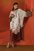 Maria B | Luxury Pret Pre Fall | MPS-EF26-03R1-Beige and Maroon - by Libasekhas UK - Registered Vendor of : Maria B - 100% Original Designer Dress