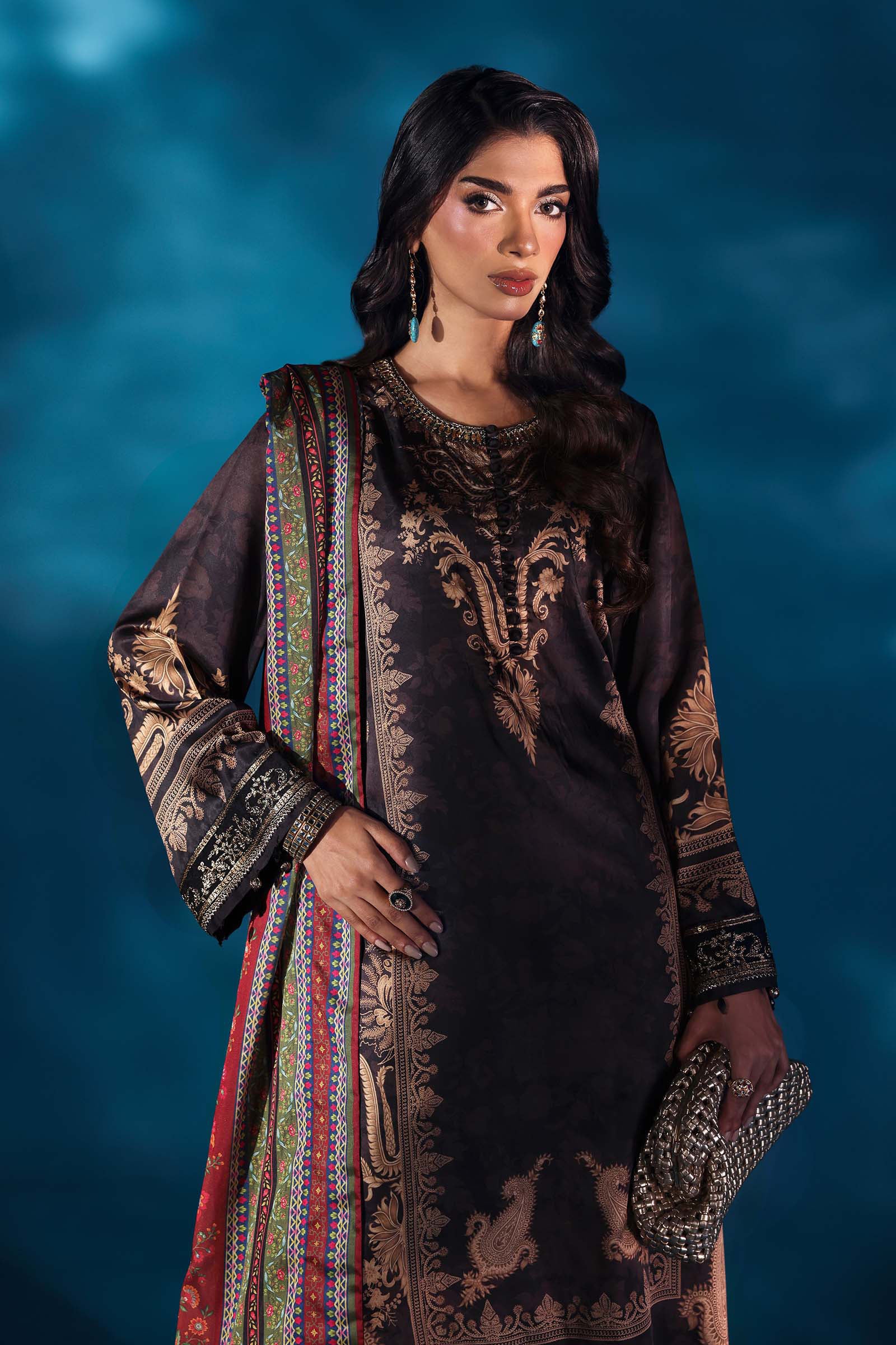 Maria B | Pre fall Dresses |  MPS-W25-02 K - by Libasekhas UK - Registered Vendor of : Maria B - 100% Original Designer Dress