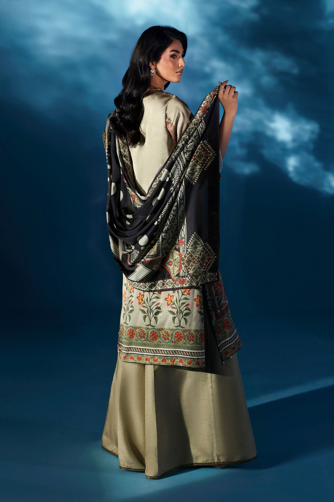 Maria B | Pre fall Dresses |  MPS-W25-05 S - by Libasekhas UK - Registered Vendor of : Maria B - 100% Original Designer Dress