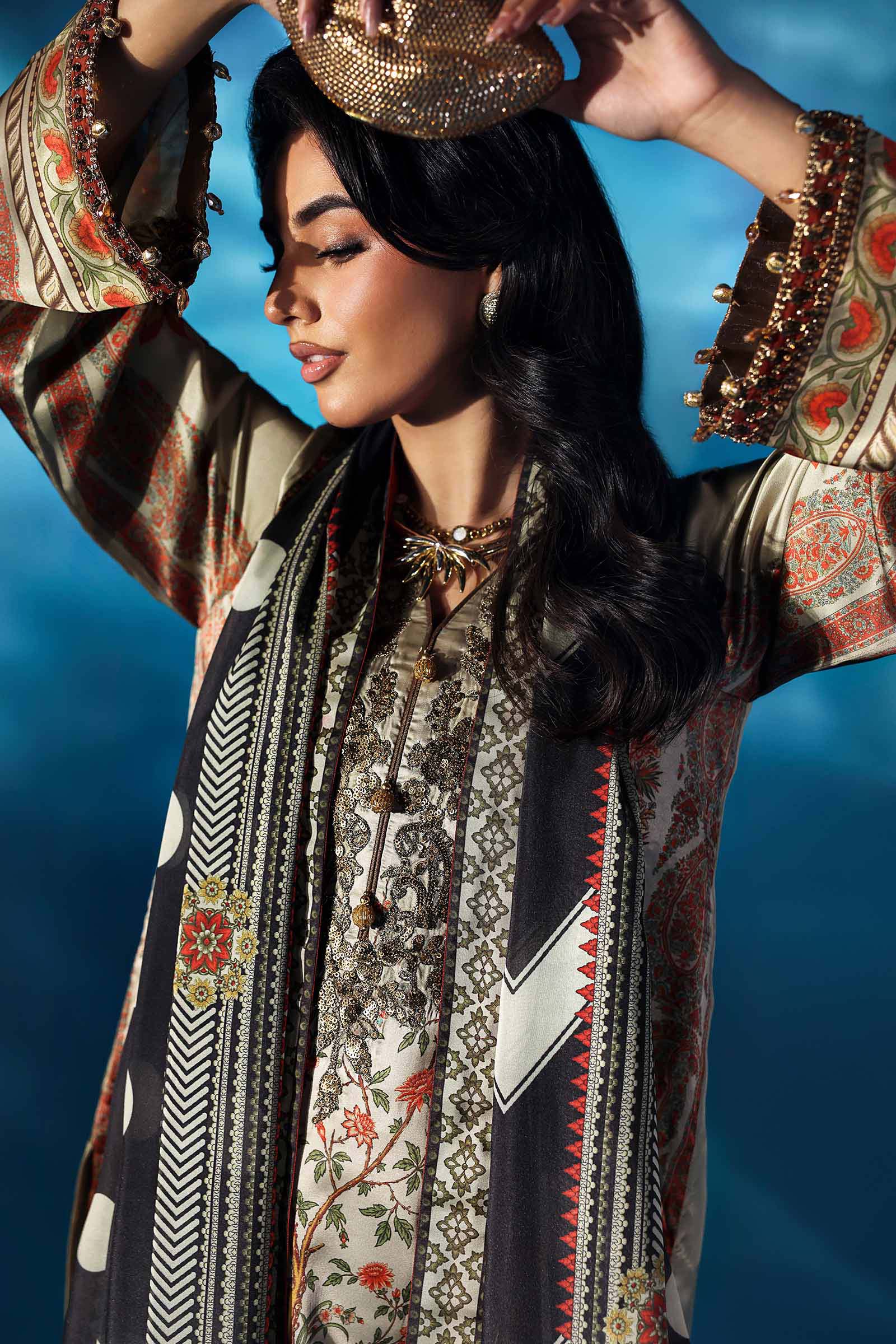 Maria B | Pre fall Dresses |  MPS-W25-05 S - by Libasekhas UK - Registered Vendor of : Maria B - 100% Original Designer Dress