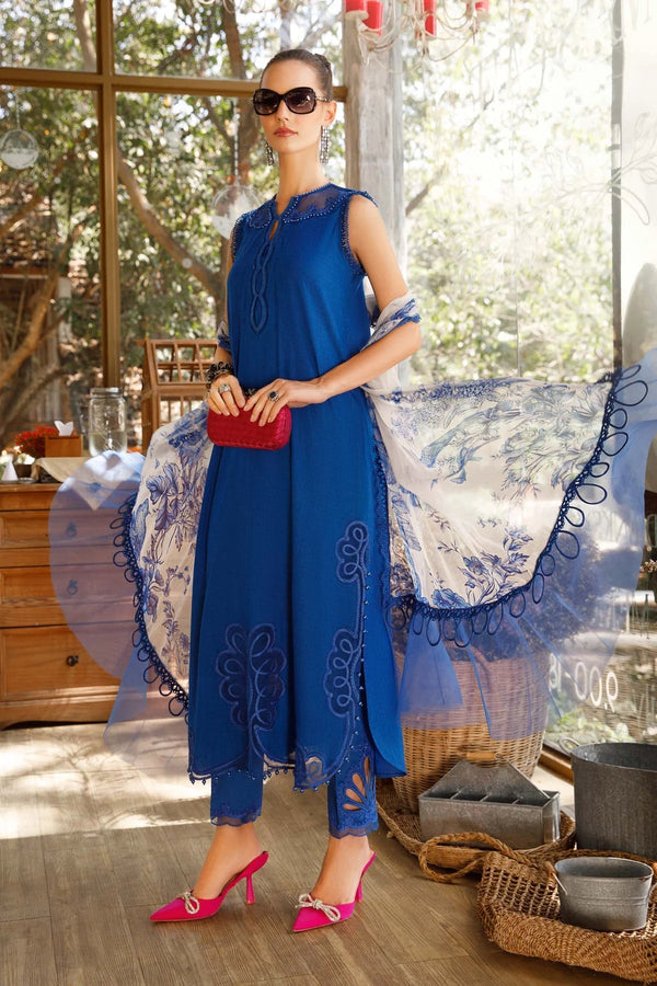 Maria B | M Prints | MPT-1704-B - by Libasekhas UK - Registered Vendor of : Maria B - 100% Original Designer Dress