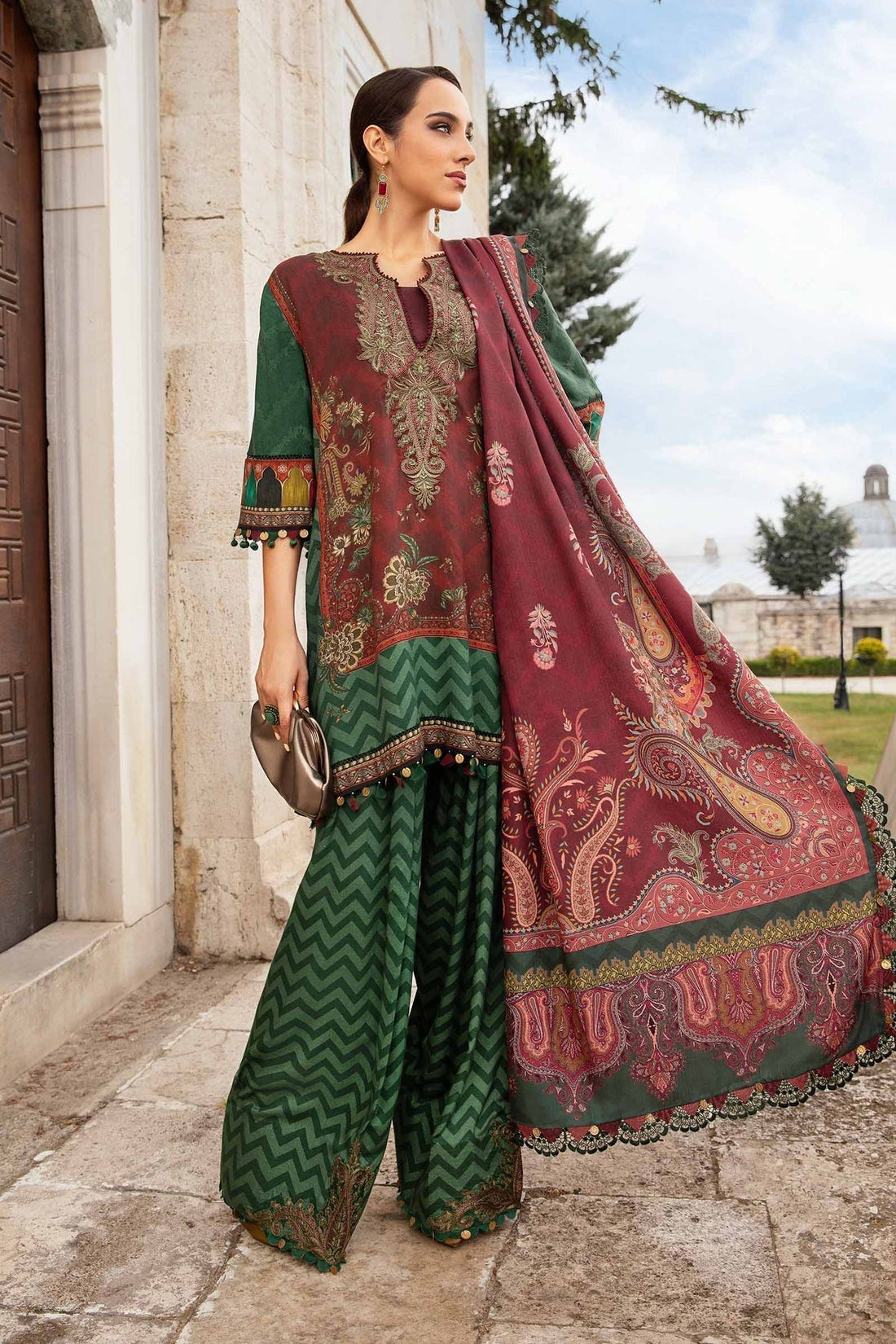 Maria B | M Prints Fall Edit 24 |  MPT-2305-B - by - Libasekhas UK - Registered Vendor of : Maria B - 100% Original Designer Dresss