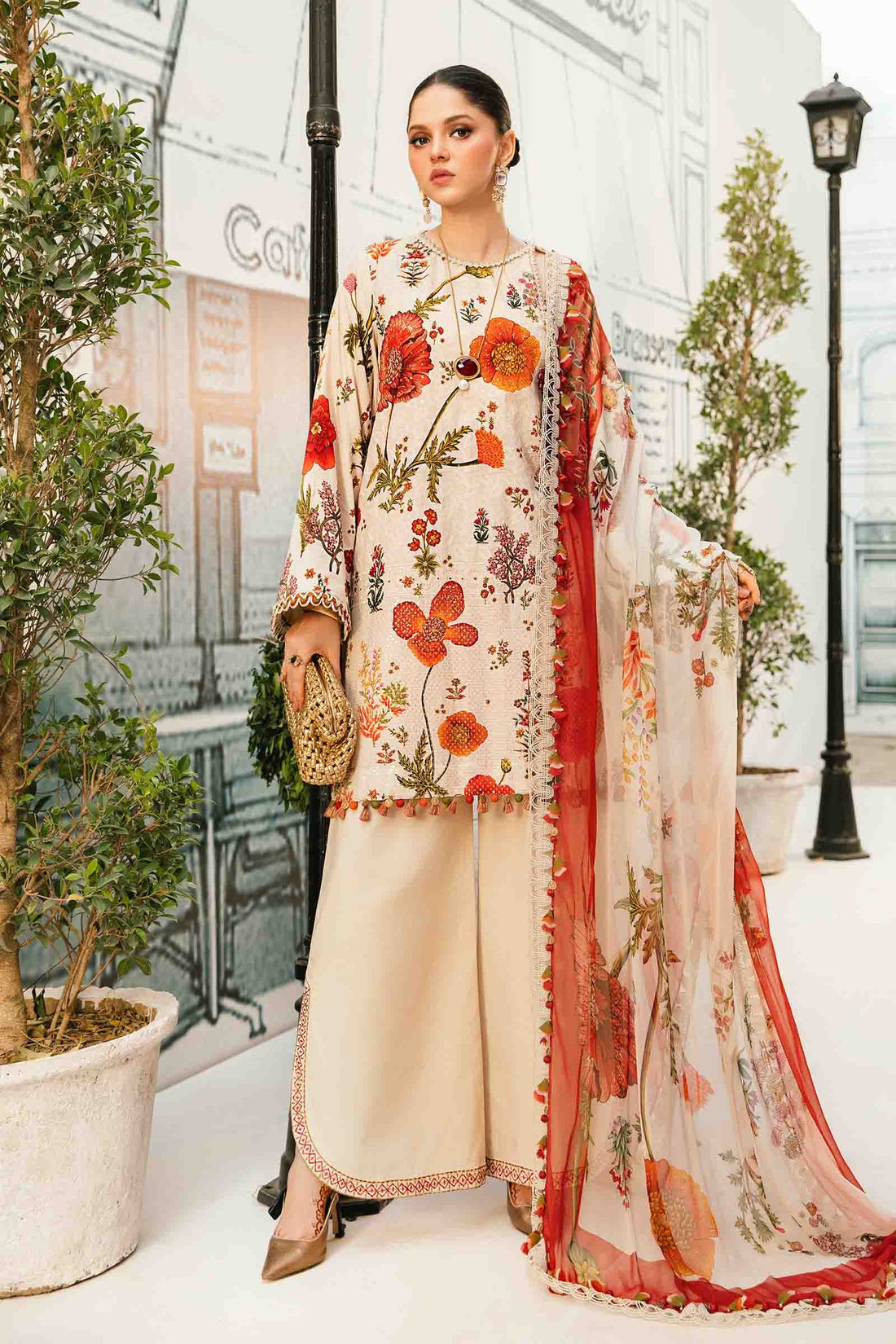 Maria B | M Prints Summer 25 | MPT-2607-A - by - Libasekhas UK - Registered Vendor of : Maria B - 100% Original Designer Dresss