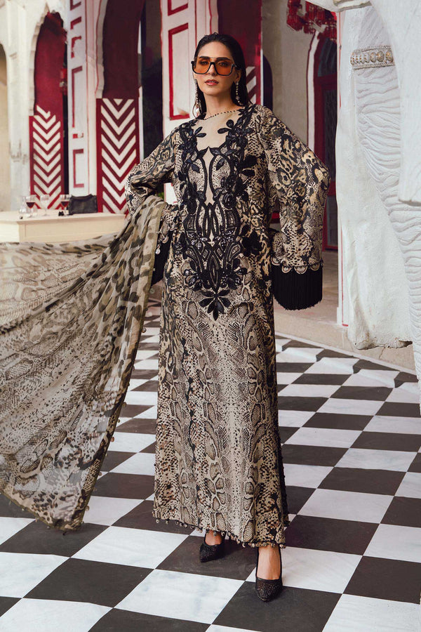 Maria B | M Prints Winter 25 | MPT-2702-B - by Libasekhas UK - Registered Vendor of : Maria B - 100% Original Designer Dress