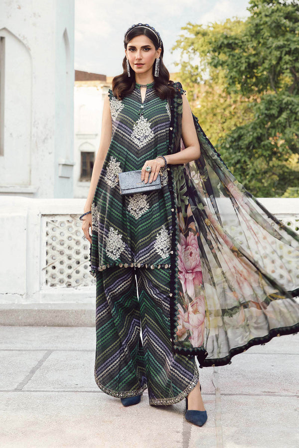 Maria B | M Prints Winter 25 |  MPT-2705-A - by Libasekhas UK - Registered Vendor of : Maria B - 100% Original Designer Dress