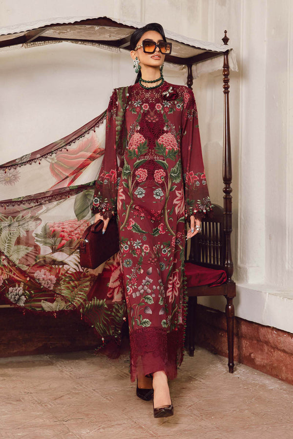 Maria B | M Prints Winter 25 | MPT-2709-A - by Libasekhas UK - Registered Vendor of : Maria B - 100% Original Designer Dress