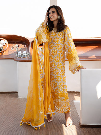 Parishay | Monaco Luxury Lawn 25 | MS-02 - by - Libasekhas UK - Registered Vendor of : Parishay - 100% Original Designer Dresss