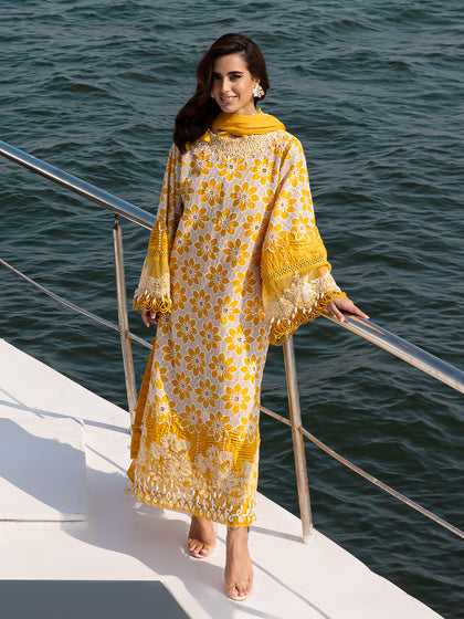 Parishay | Monaco Luxury Lawn 25 | MS-02 - by - Libasekhas UK - Registered Vendor of : Parishay - 100% Original Designer Dresss