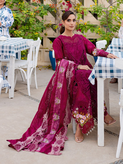 Parishay | Monaco Luxury Lawn 25 | MS-03 - by - Libasekhas UK - Registered Vendor of : Parishay - 100% Original Designer Dresss