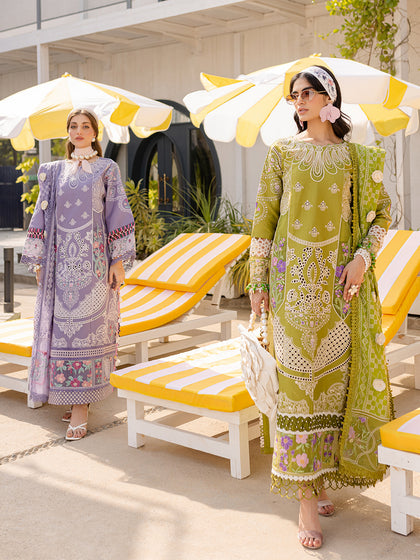 Parishay | Monaco Luxury Lawn 25 | MS-04 - by - Libasekhas UK - Registered Vendor of : Parishay - 100% Original Designer Dresss