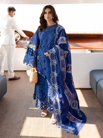 Parishay | Monaco Luxury Lawn 25 | MS-06 - by - Libasekhas UK - Registered Vendor of : Parishay - 100% Original Designer Dresss