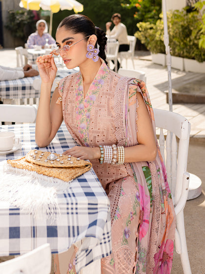Parishay | Monaco Luxury Lawn 25 | MS-08 - by - Libasekhas UK - Registered Vendor of : Parishay - 100% Original Designer Dresss