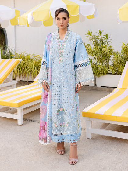 Parishay | Monaco Luxury Lawn 25 | MS-10 - by - Libasekhas UK - Registered Vendor of : Parishay - 100% Original Designer Dresss