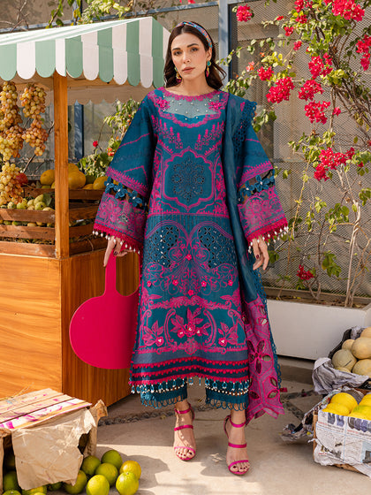 Parishay | Monaco Luxury Lawn 25 | MS-11 - by - Libasekhas UK - Registered Vendor of : Parishay - 100% Original Designer Dresss