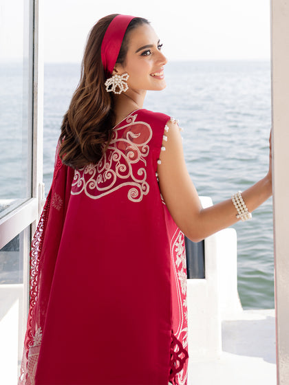 Parishay | Monaco Luxury Lawn 25 | MS-14 - by - Libasekhas UK - Registered Vendor of : Parishay - 100% Original Designer Dresss