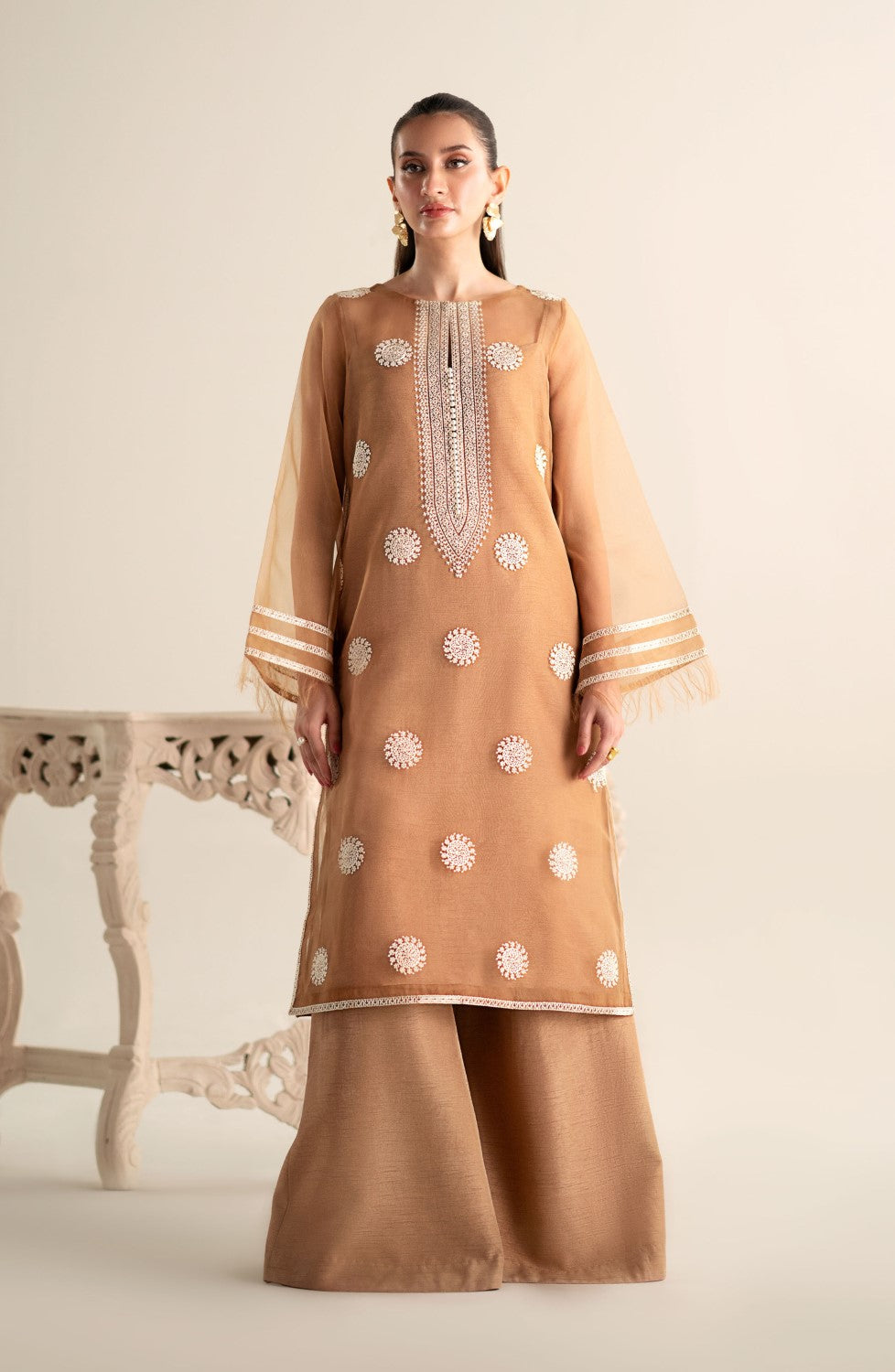Maryum N Maria | Lagom Ready to Wear | CARNATION - MS-24192 - by - Libasekhas UK - Registered Vendor of : Maryum N Maria - 100% Original Designer Dresss