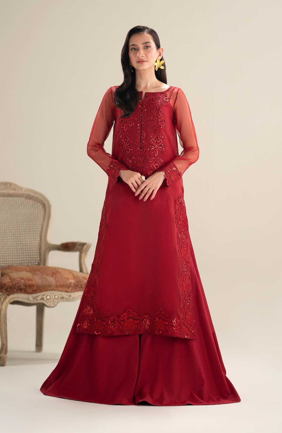 Maryum N Maria | Lagom Ready to Wear | DAHLIA - MS-24211 - by - Libasekhas UK - Registered Vendor of : Maryum N Maria - 100% Original Designer Dresss