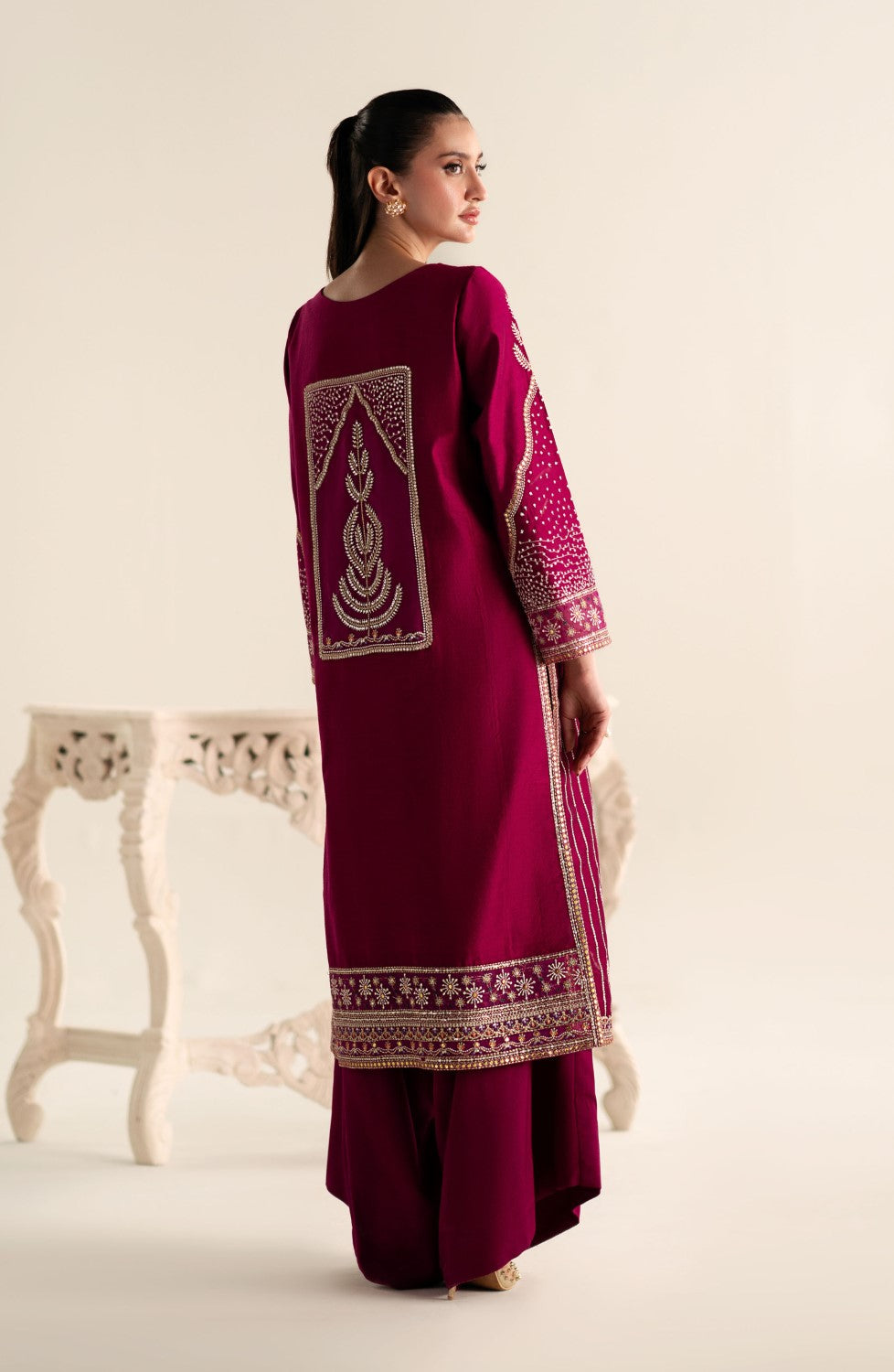 Maryum N Maria | Lagom Ready to Wear | VIOLET - MS-24214 - by - Libasekhas UK - Registered Vendor of : Maryum N Maria - 100% Original Designer Dresss