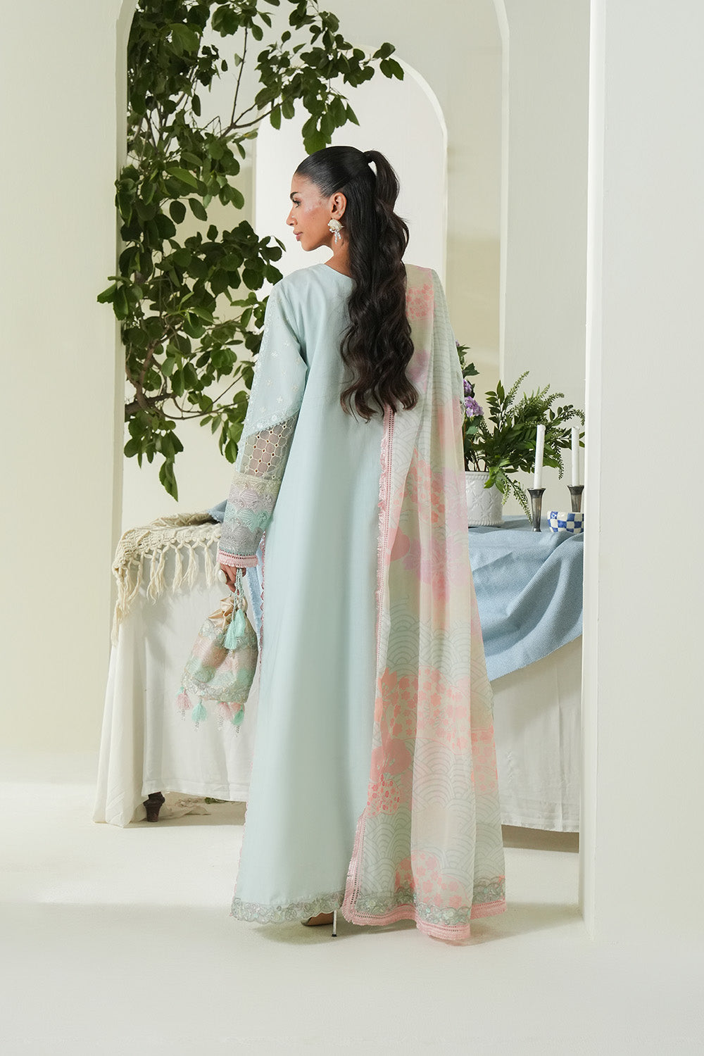 Maryum N Maria | Soiree Lawn |Soothing Sea - by - Libasekhas UK - Registered Vendor of : Maryam N Maria - 100% Original Designer Dresss