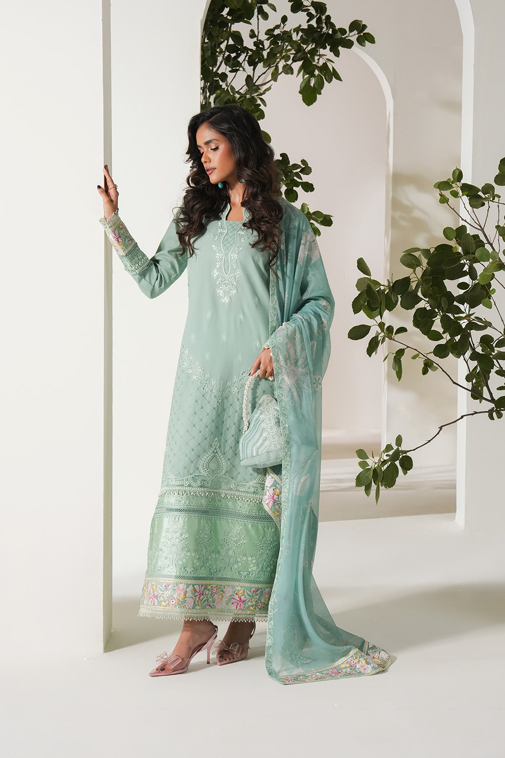 Maryum N Maria | Soiree Lawn | Spring Dew - by - Libasekhas UK - Registered Vendor of : Maryam N Maria - 100% Original Designer Dresss